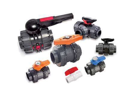 family group of ball valves