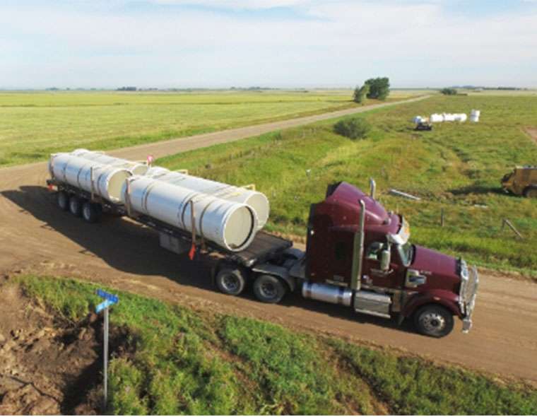 Truck with Centurion pipe