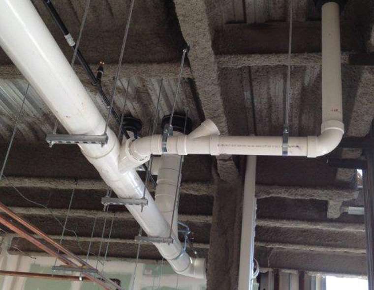 drain-guard-installation-at-ceiling