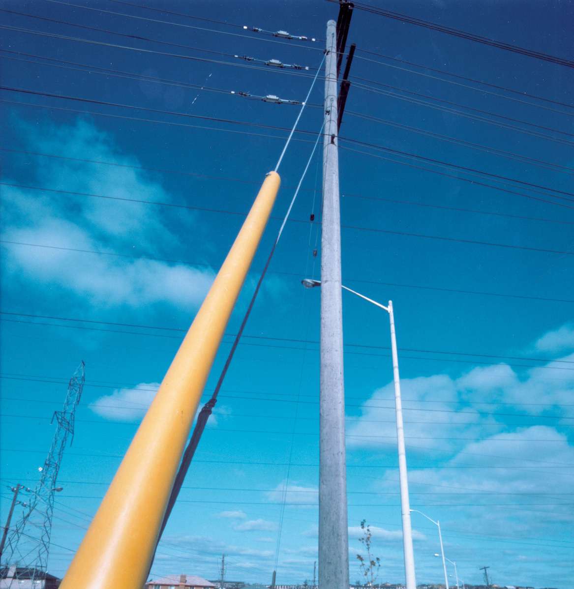 Guy guards with blue sky