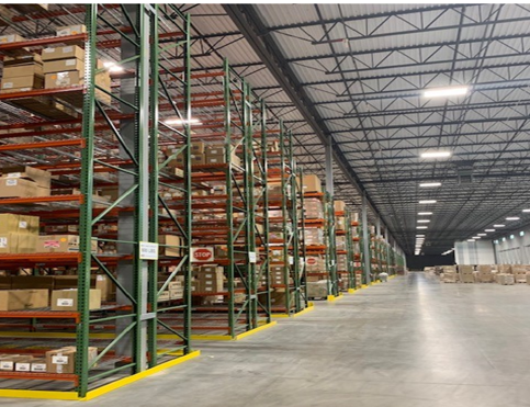 Interior of distribution facility